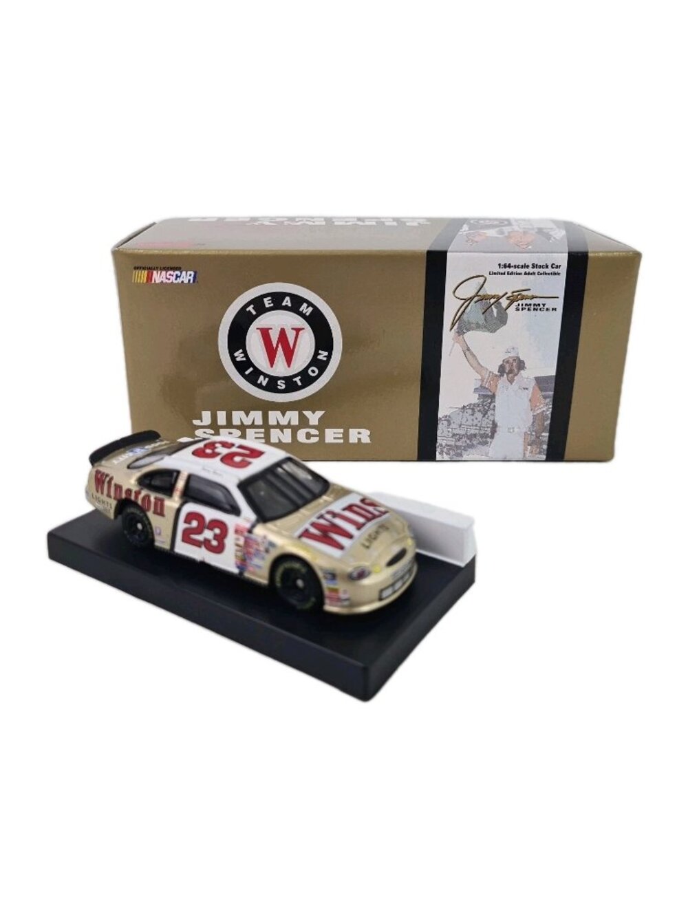 🚘Action 1:64 Team Winston Gold 1999 #23 Jimmy Spencer Nascar Car Diecast 64990